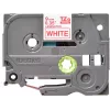 Cinta laminada Brother 9 mm, rojo sobre blanco, TZe, transferencia térmica, China, 5 año(s), Brother