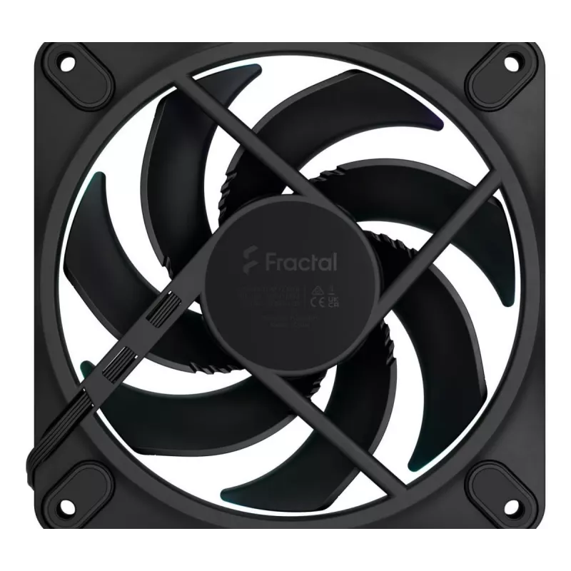 FRACTAL DESIGN Ventilador Momentum 12 RGB pack de 3 Negro