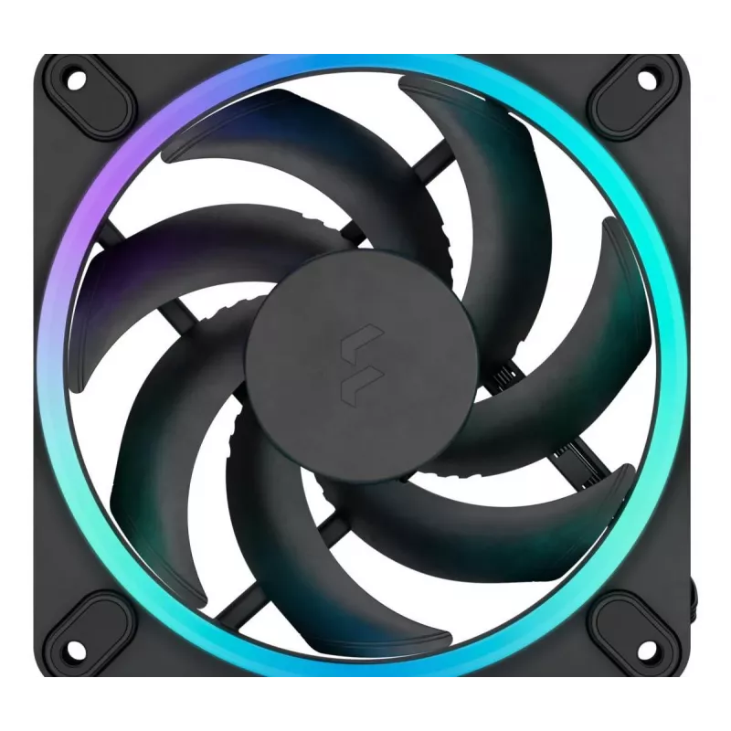 FRACTAL DESIGN Ventilador Momentum 12 RGB pack de 3 Negro