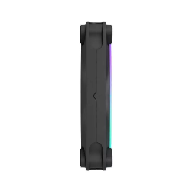 FRACTAL DESIGN Ventilador Momentum 12 RGB pack de 3 Negro