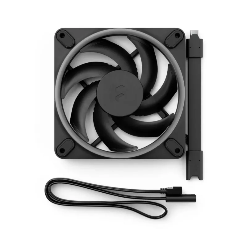 FRACTAL DESIGN Ventilador Momentum 12 RGB pack de 3 Negro