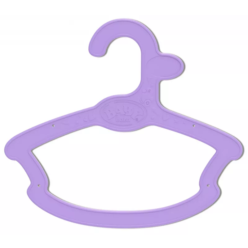 BABY born Perchas, pack de 5 perchas para ropa de muñeca 43cm