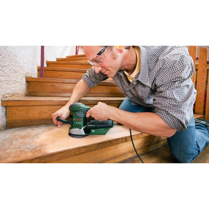 Bosch PEX 400 AE Lijadora excéntrica, lijadora excéntrica, velcro, Verde, Hungría, 4000 rpm, 26000 rpm
