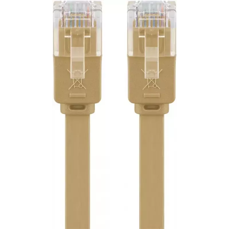 Cable de red Goobay 95883 RJ-45 Cat6 15 m marrón claro