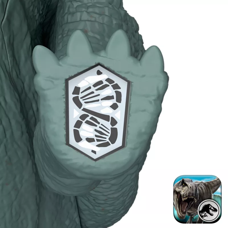 Jurassic World Rebirth Wild Roar Maiasaura juguete de dinosaurio, mordida de ataque y sonido controlados por la cola