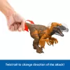 Jurassic World Rebirth Wild Roar Utahraptor juguete de dinosaurio, mordida de ataque y sonido controlados por la cola