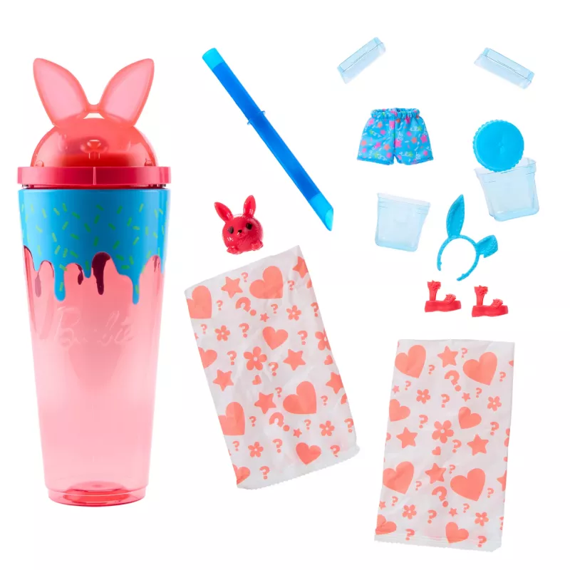 Mattel Barbie Pop! Reveal serie Shakes muñeca Gatito, JCN87