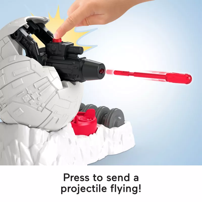 Fisher-Price Imaginext STAR WARS Cañón de base rebelde juguete con llave de personaje de fundición Luke Skywalker, 5 piezas