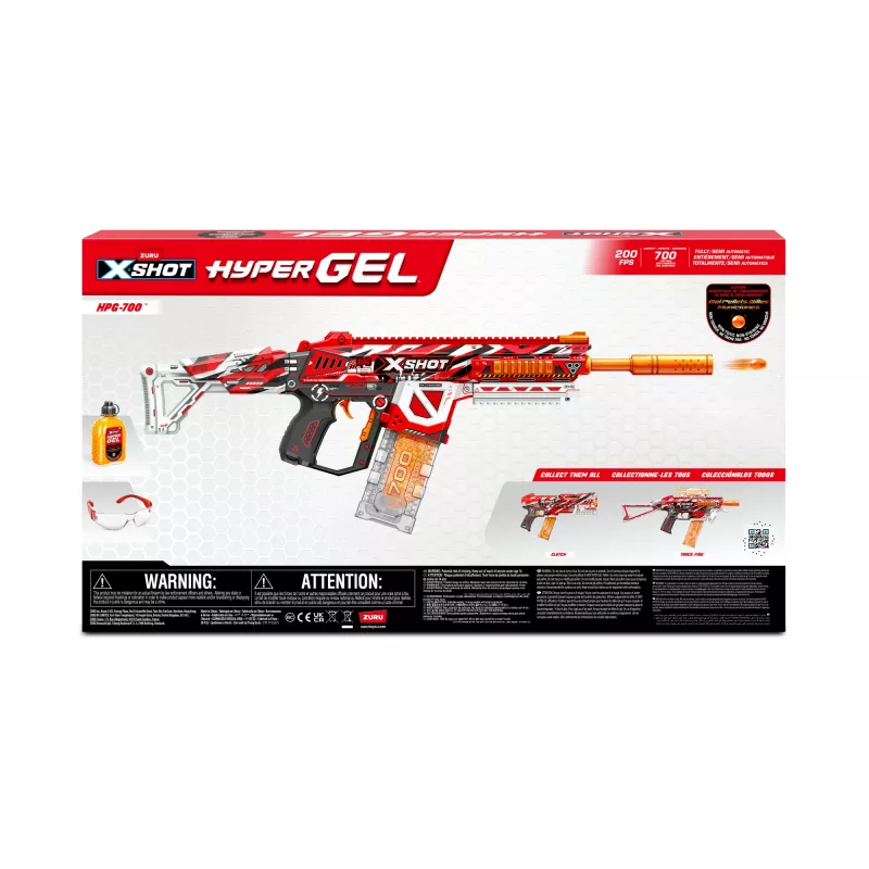 Zuru XSHOT Hyper Gel HPG-700 lanzador de bolas de gel, 3500 bolas de gel