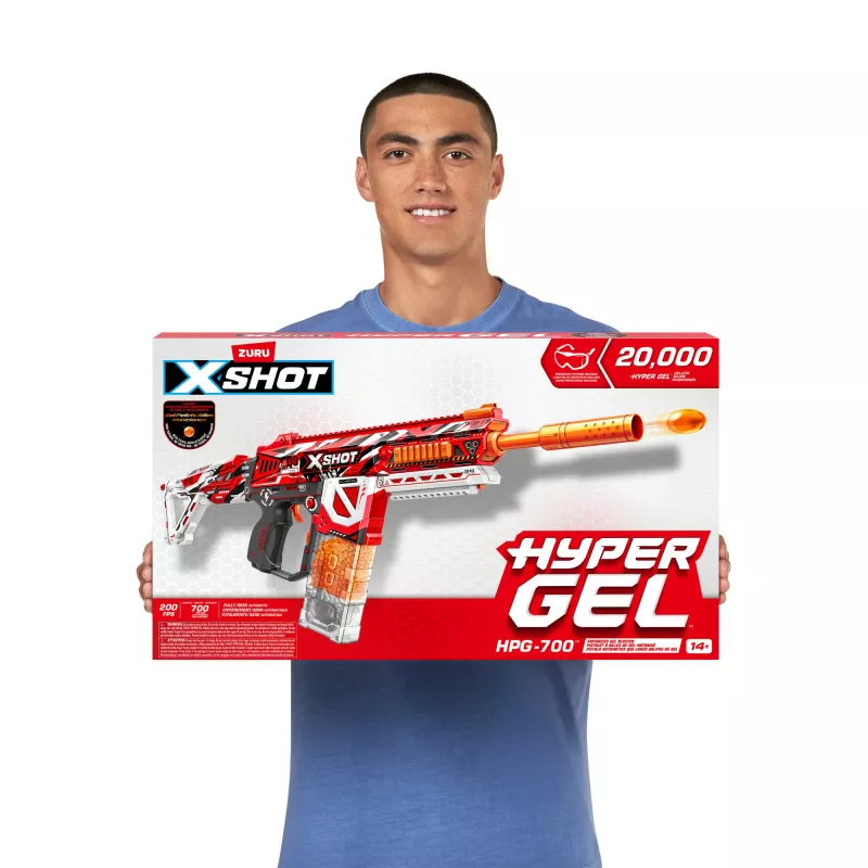 Zuru XSHOT Hyper Gel HPG-700 lanzador de bolas de gel, 3500 bolas de gel