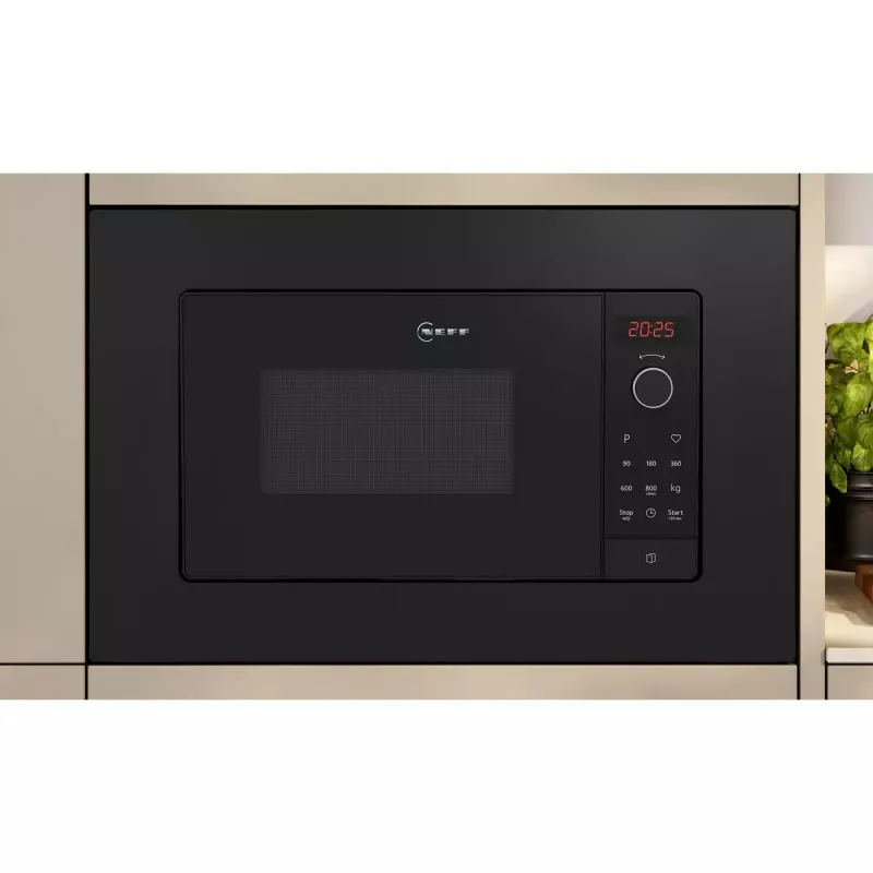 Microondas Neff HLAWG26S3 negro microondas solo de encastre 20 L 800 W