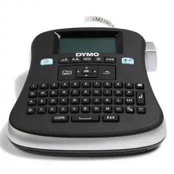 DYMO LabelManager ® ™ 210D - QWZ, QWERTZ, D1, transferencia térmica, 180 x 180 DPI, 12 mm/s, negro, plata