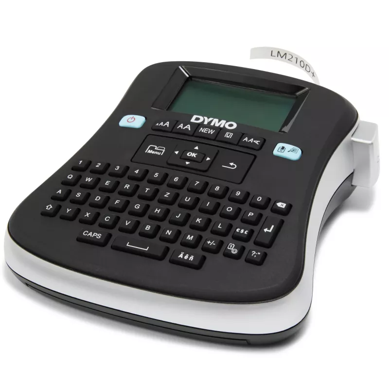 DYMO LabelManager ® ™ 210D - QWZ, QWERTZ, D1, transferencia térmica, 180 x 180 DPI, 12 mm/s, negro, plata