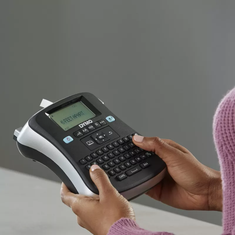 DYMO LabelManager ® ™ 210D - QWZ, QWERTZ, D1, transferencia térmica, 180 x 180 DPI, 12 mm/s, negro, plata