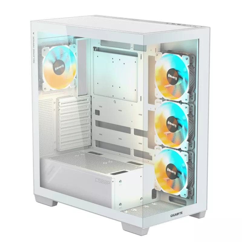 GIGABYTE C500 PANORAMIC STEALTH torre Midi blanca