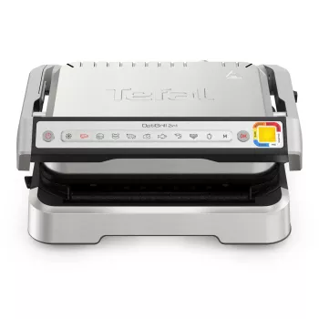 Parrilla de contacto Tefal OptiGrill 2in1 GC773D acero inoxidable 2100 W