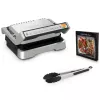 Parrilla de contacto Tefal OptiGrill 2in1 GC773D acero inoxidable 2100 W