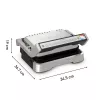 Parrilla de contacto Tefal OptiGrill 2in1 GC773D acero inoxidable 2100 W