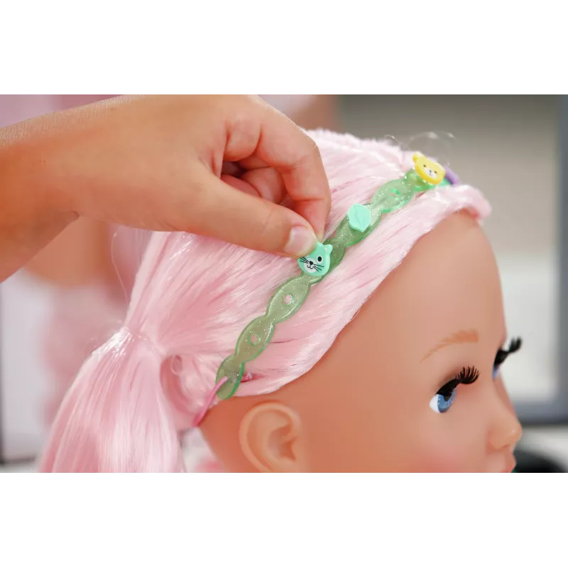 BABY born Styling Marker y accesorios, cabeza de muñeca de maquillaje/estilismo, femenino, 3 años, niño/niña, multicolor