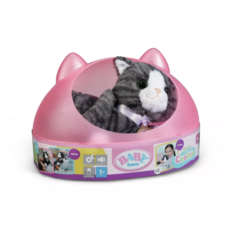 BABY born My Cat Cookie con caja, mascota de muñeca, 3 año(s), pilas necesarias