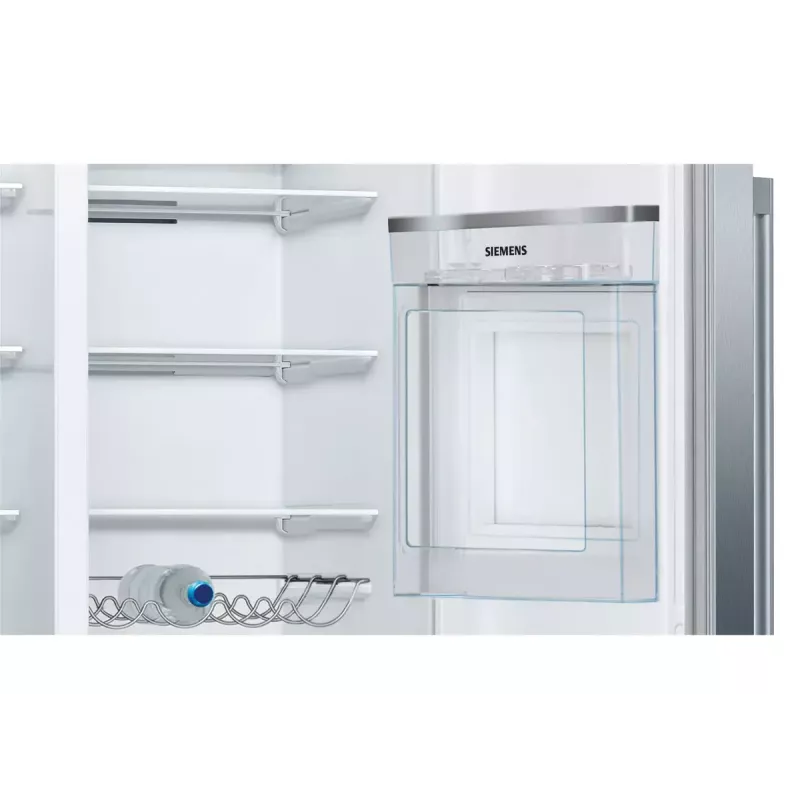 Frigorífico side-by-side Siemens iQ500 KA93GAIEP – independiente, 560 l de volumen total, frigorífico 369 l, congelador 191 l, clase energética E, acero inoxidable