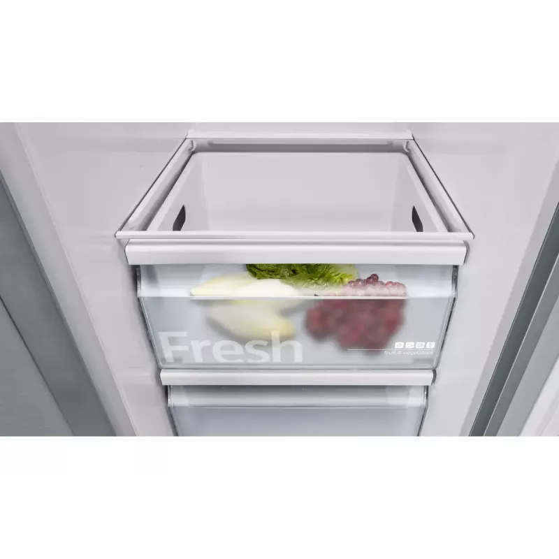 Frigorífico side-by-side Siemens iQ500 KA93GAIEP – independiente, 560 l de volumen total, frigorífico 369 l, congelador 191 l, clase energética E, acero inoxidable
