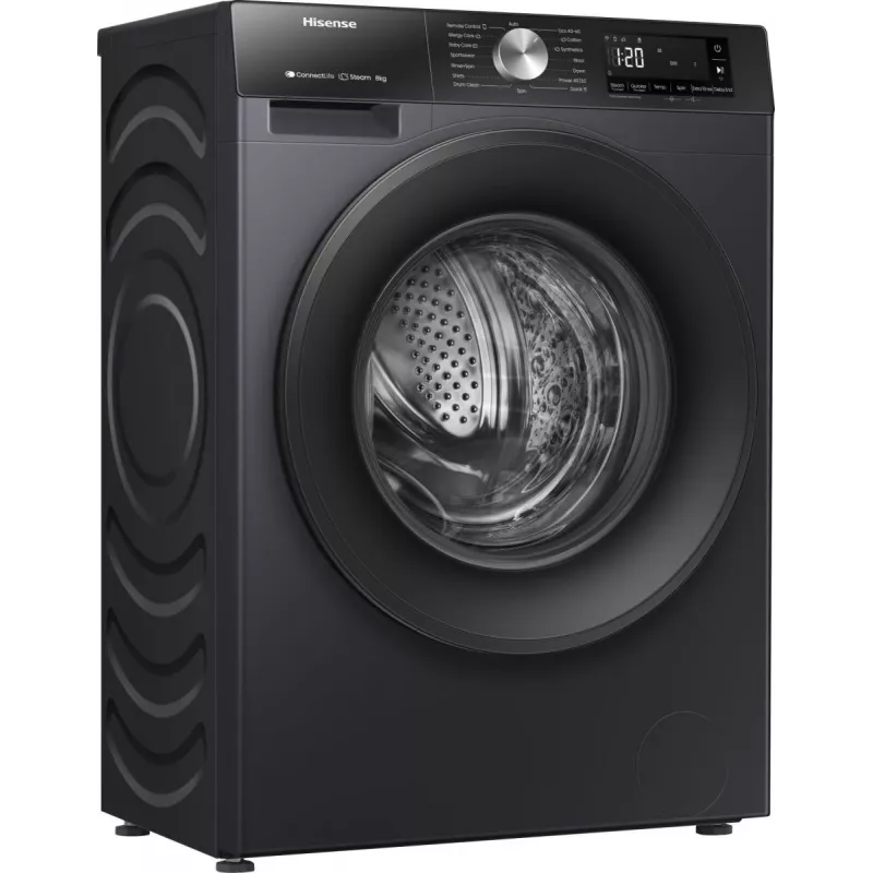 Hisense WF3S8043BB3 lavadora de carga frontal 8 kg 1400 rpm negro
