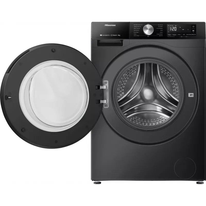 Hisense WF3S8043BB3 lavadora de carga frontal 8 kg 1400 rpm negro