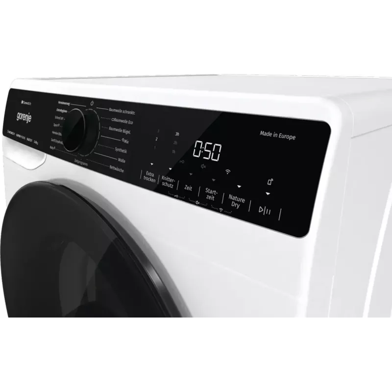 Secadora de ropa Gorenje DPNA93W bomba de calor, independiente, carga frontal, 9 kg, blanca, clase energética C