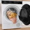 Secadora de ropa Gorenje DPNA93W bomba de calor, independiente, carga frontal, 9 kg, blanca, clase energética C