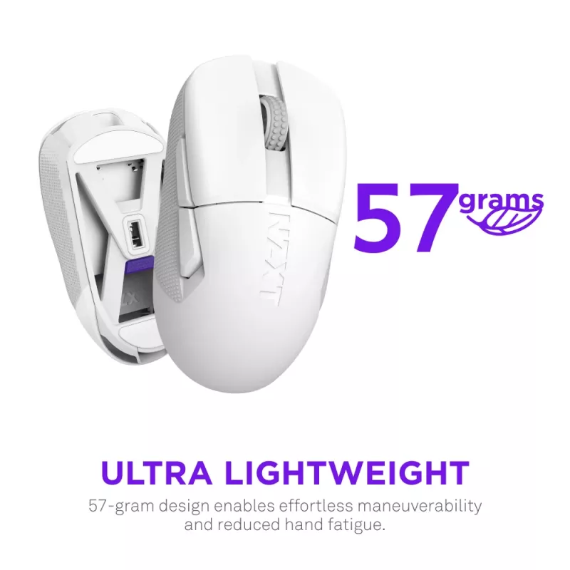 NZXT Lift Elite Wireless ratón gaming blanco