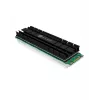 ICY BOX IB-M2HS-701 M.2 2280 SSD disipador, pasivo, aluminio, PC/PS5, negro
