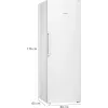 Siemens iQ300 GS33NVWEP congelador vertical, 225 l, clase E, blanco