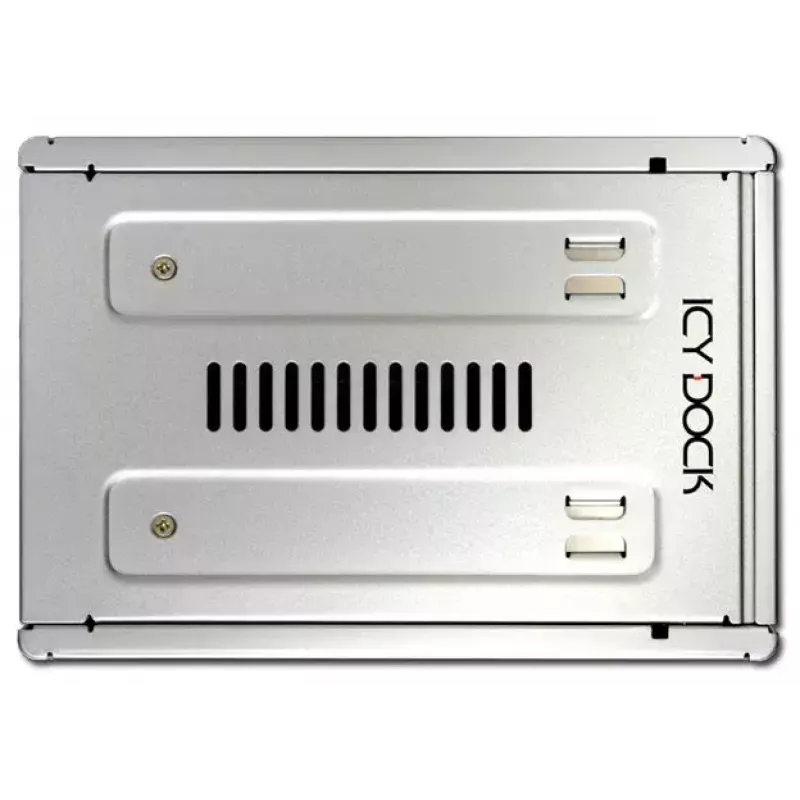 Cremax ICY Dock MB982IP-1S - adaptador de bahía de almacenamiento - 8,9 cm a 6,4 cm (3.5 a 6,40cm (2.5)) - plateado (MB982IP-1S-1)