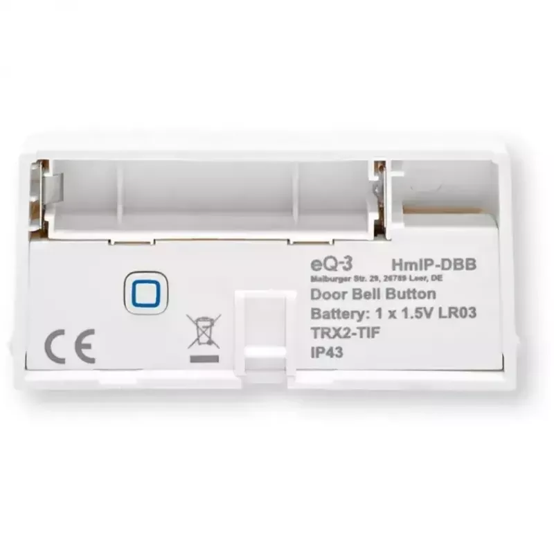 Pulsador de timbre inalámbrico HomeMatic HmIP-DBB a pilas — HomeMatic