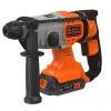 Taladradora Black & Decker BCD900E2K-QW 1880 RPM SDS Plus, batería 2,5 Ah
