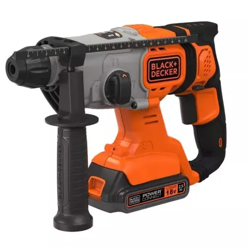 Taladradora Black & Decker BCD900E2K-QW 1880 RPM SDS Plus, batería 2,5 Ah