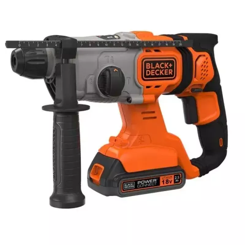 Taladradora Black & Decker BCD900E2K-QW 1880 RPM SDS Plus, batería 2,5 Ah