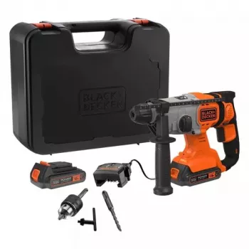 Taladradora Black & Decker BCD900E2K-QW 1880 RPM SDS Plus, batería 2,5 Ah
