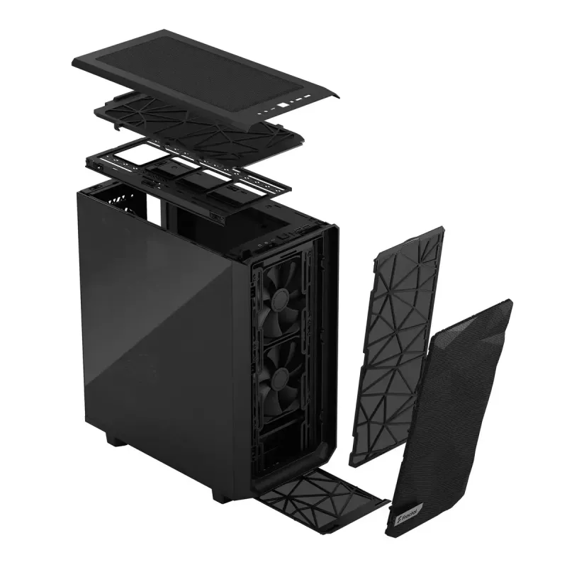 Caja de PC Fractal Design Meshify 2 Compact torre negra