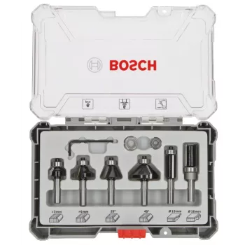 Juego de fresas Bosch, 6 uds., vástago de 6 mm