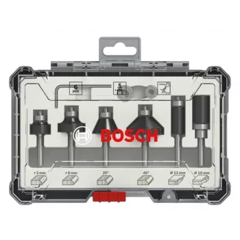 Juego de fresas Bosch, 6 uds., vástago de 6 mm