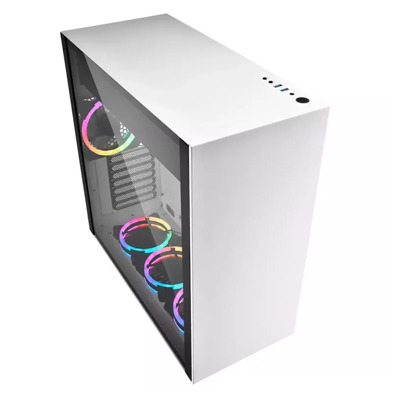 Caja de PC Sharkoon Pure Steel RGB Midi Tower Blanco