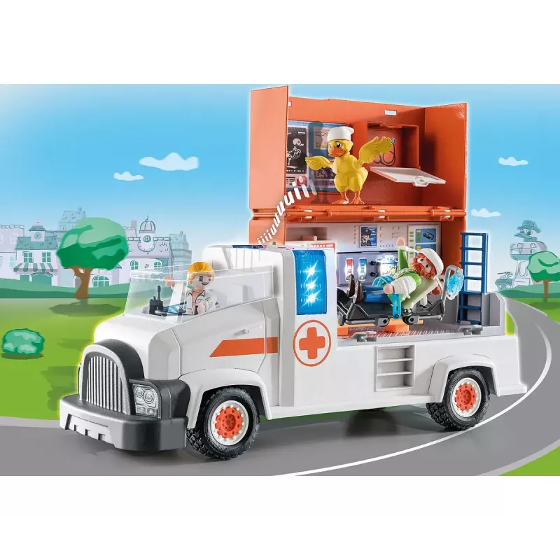 Playmobil Duck On Call 70913 set de juguete coche y ciudad multicolor
