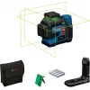 Bosch GLL 12V-100-33 CG Professional láser de líneas verde a batería con soporte LB 10 (0601065400)