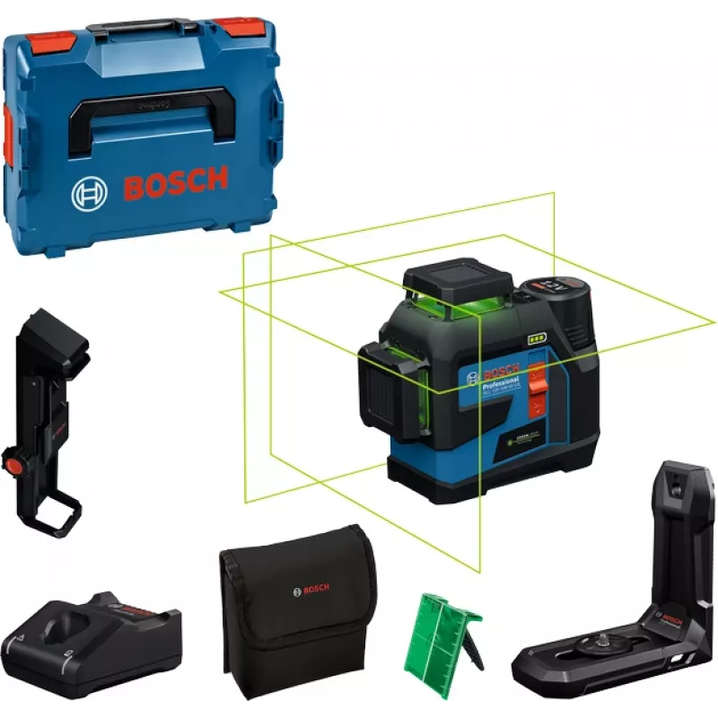 Láser de líneas Bosch GLL 12V-100-33 CG LB10 DK20 0601065401 láser verde 12V
