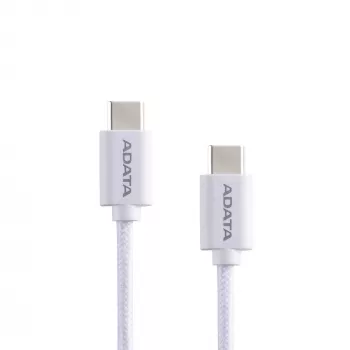 Cable USB-C a USB-C ADATA CACC-200PN-WH, USB 2.0, 2 m, blanco