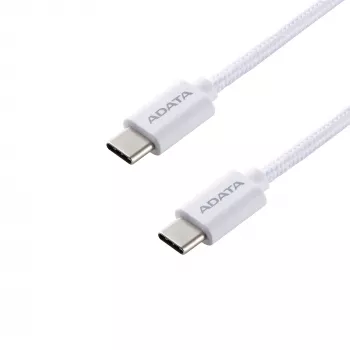 Cable USB-C a USB-C ADATA CACC-200PN-WH, USB 2.0, 2 m, blanco