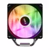 Disipador de CPU FSP NE5 por aire 120 mm negro ARGB, ventilador, 12 cm, 800 RPM, 1600 RPM, 28 sone, negro