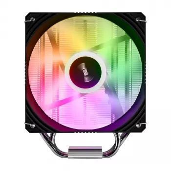 Disipador de CPU FSP NE5 por aire 120 mm negro ARGB, ventilador, 12 cm, 800 RPM, 1600 RPM, 28 sone, negro